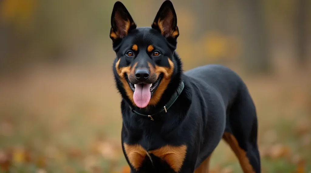 Rottweiler chien de garde avec une histoire riche et fascinante