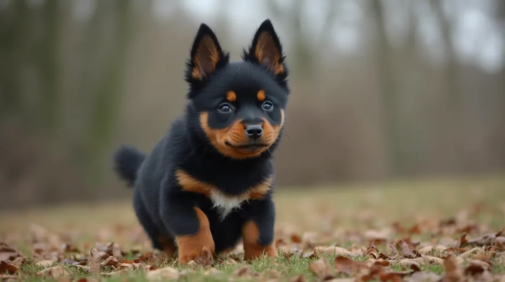 Un chiot Rottweiler bien socialisé, élevé dans un environnement sain et sécurisé, avec des soins de qualité.